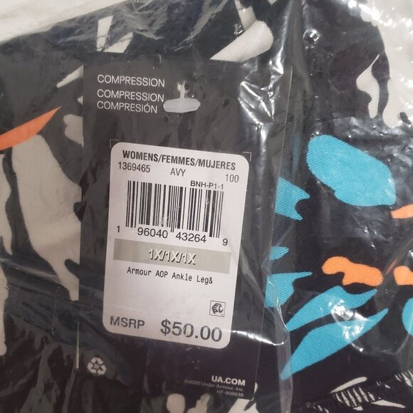 NWT Under Armour‎ - Women's HeatGear No-Slip Waistband Ankle Leggings Size 1X - Picture 8 of 8